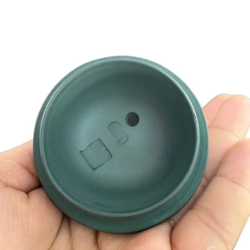 Chinese Yixing‎ Zisha Green Clay Teapot Marked Pottery Dragon Serpent Tongue Out